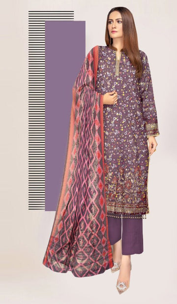 Alkaram Studio 3 Pieces, Unstitched Suits Casual Wear| Summer 24